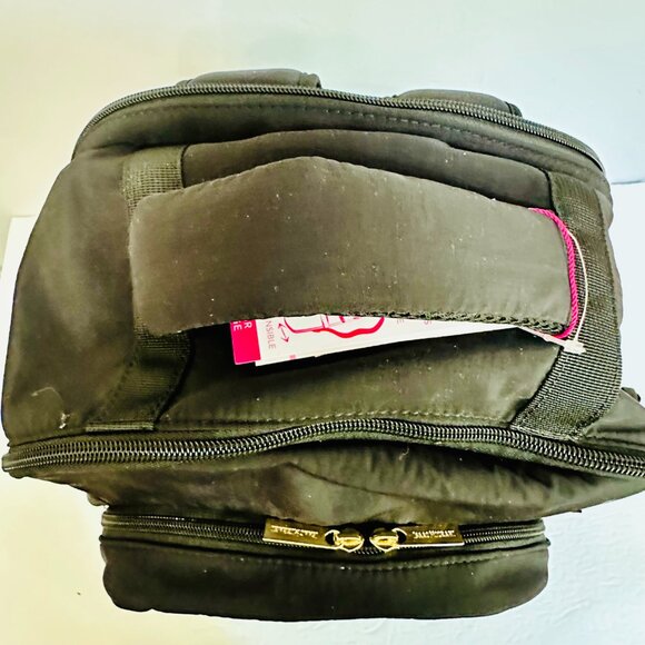 ISAAC MIZRAHI TIKTOK VIRAL LAPTOP ON-THE-GO ESSENTIALS TRAVEL BACKPACK BLACK - Picture 5 of 12